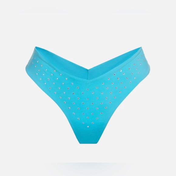 LOVESHACKFANCY X HURLEY BLUE RHINESTONE 3 PIECE SET - Picture 6 of 8